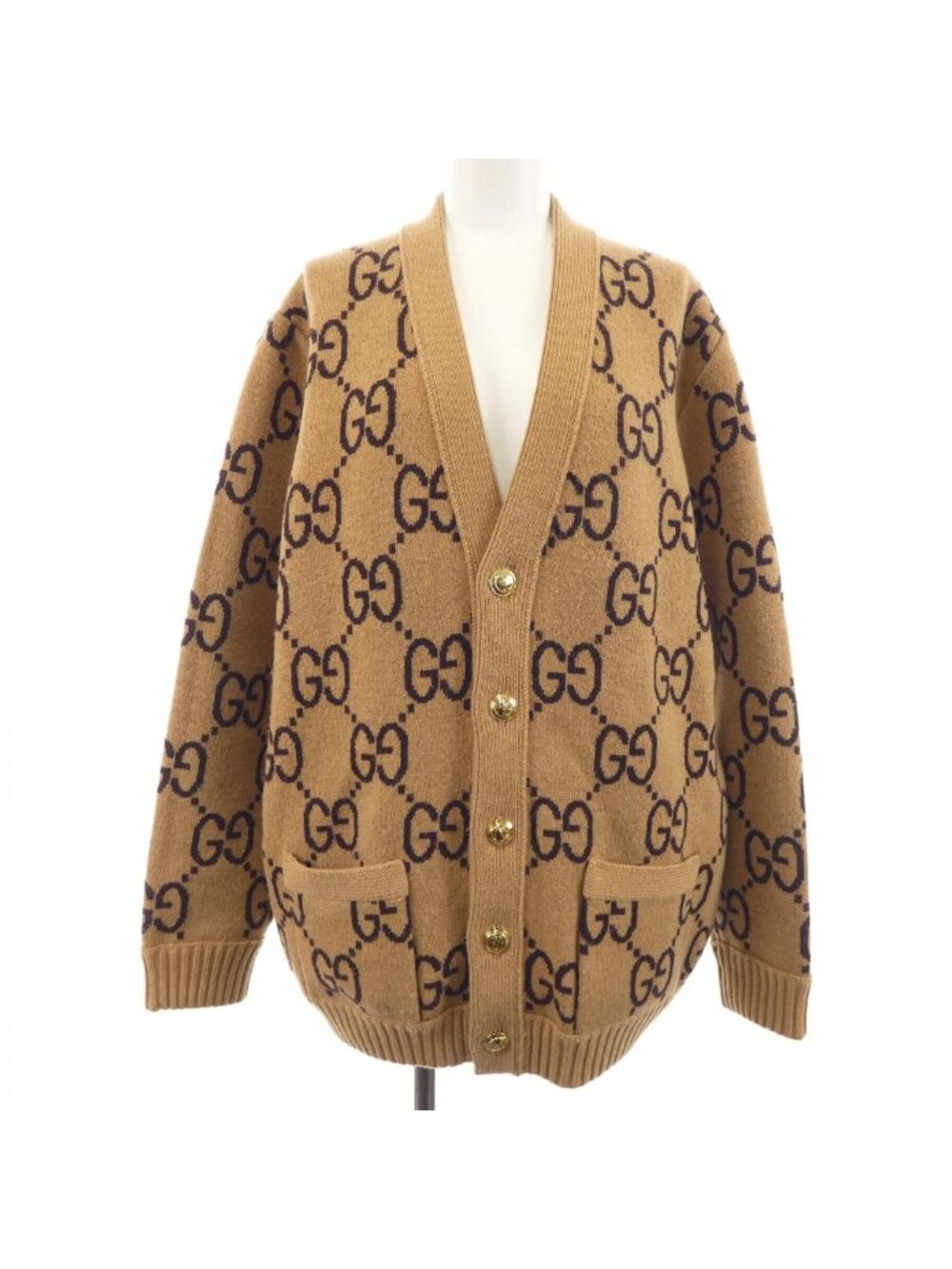 Gucci Reversible Wool Knit Cardigan